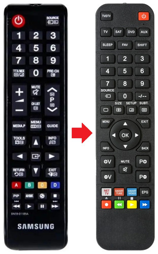 Telecomando adatto per - , samsung